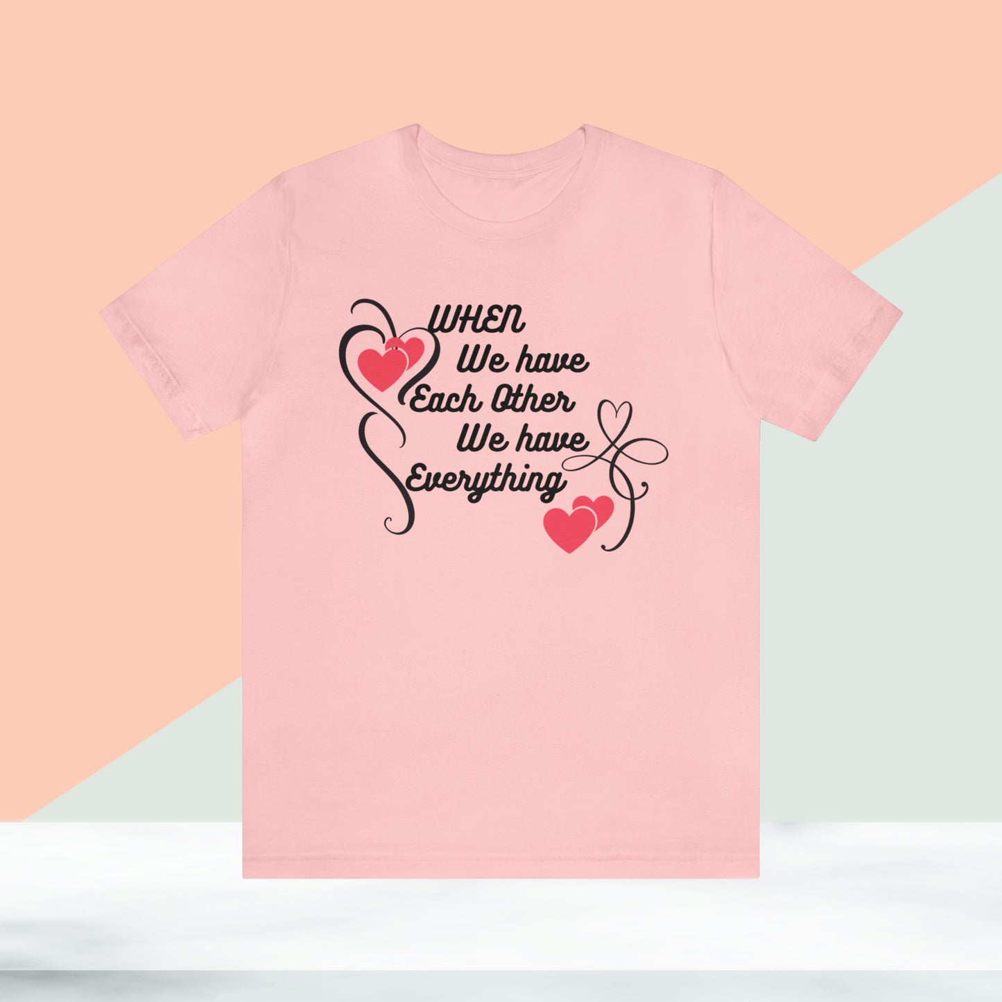 Happy valentines day Unisex Jersey Short Sleeve Tee
