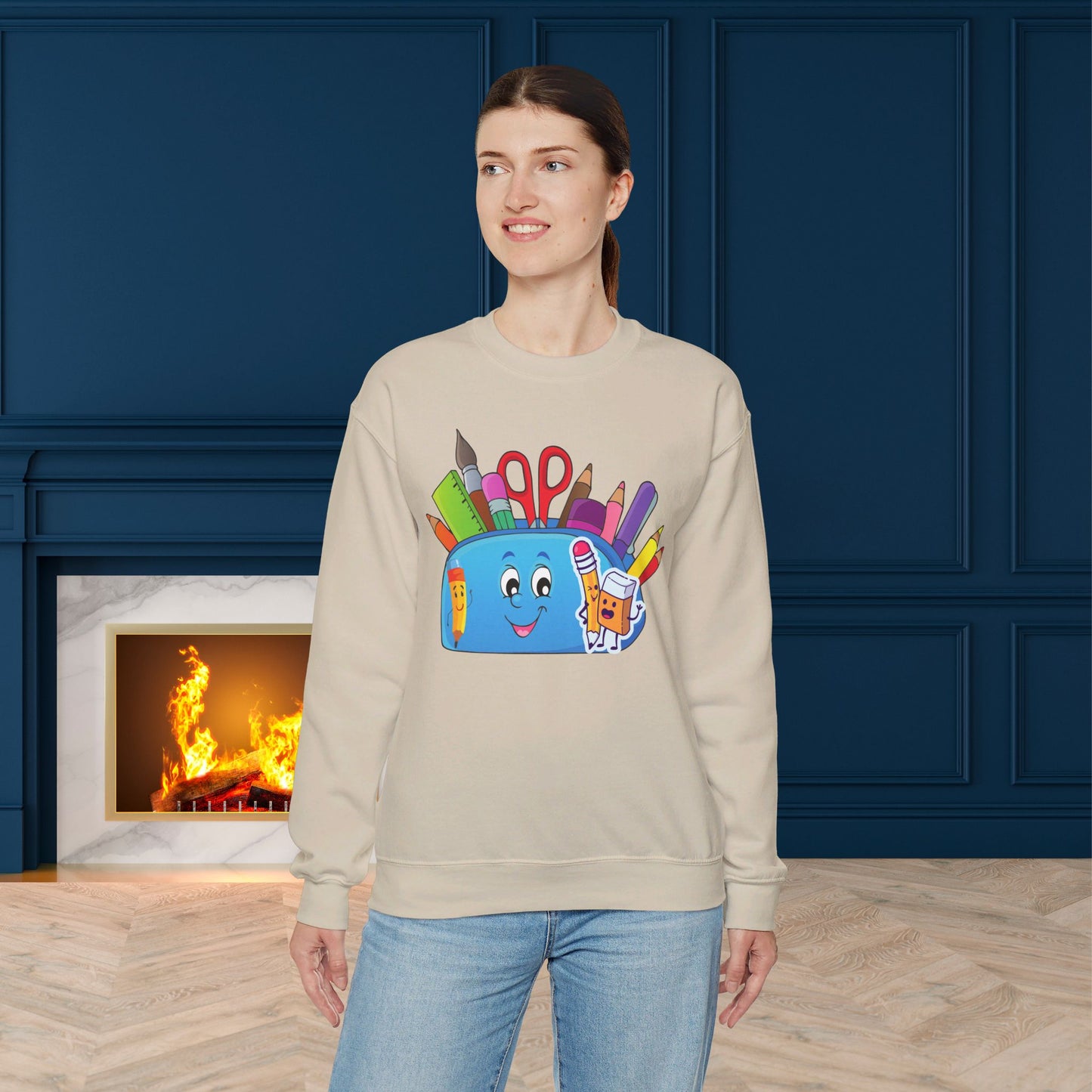 We Love Teachers Sweatshirt, Back To school unisex heavy blend crewneck sweatshirt, Teacher Back To school Sweatshirt. First Day Vibes Sweatshirt.