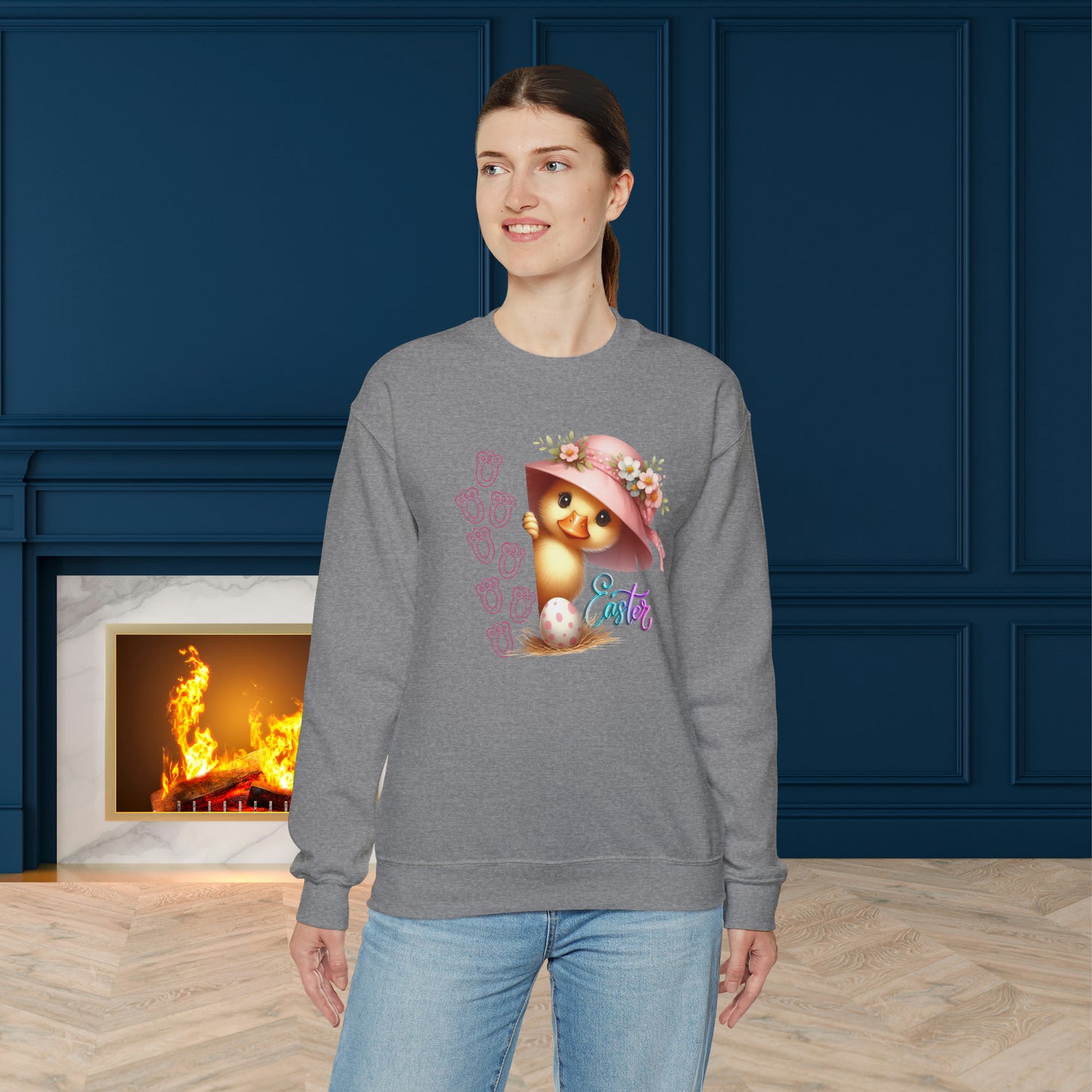 Happy Easter Unisex Crewneck Sweatshirt