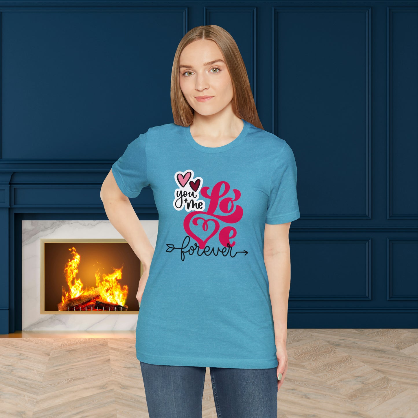 Happy valentines day Unisex Jersey Short Sleeve Tee