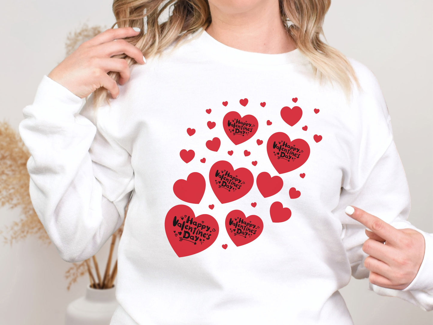 Happy valentines day Unisex Heavy Blend™ Crewneck Sweatshirt