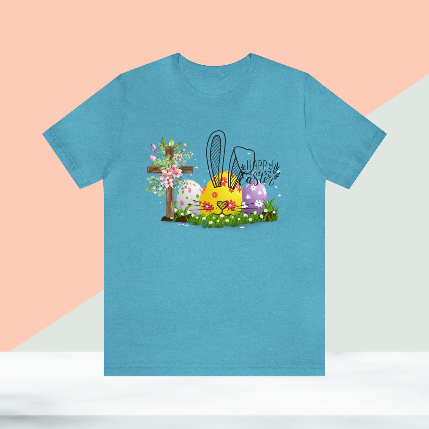 Happy Easter Unisex Jersey Short Sleeve Tee