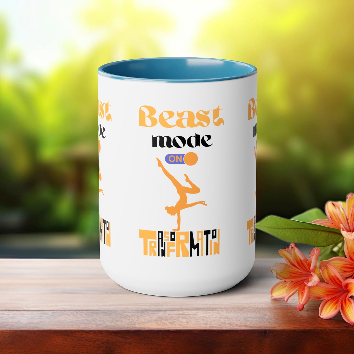 Beast Mode On Yoga Coffee Mug, Cute Yoga Coffee Mug, Yoga lovers Coffee Mug, Yoga Instructor Gift, Gift For Yoga lover, Gift For Yogi.