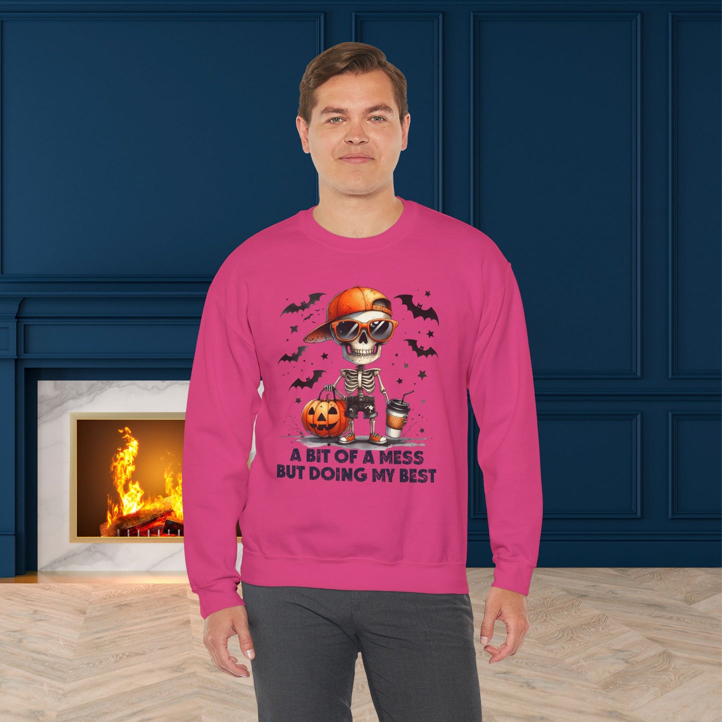 Halloween Sweatshirt, Happy Halloween Sweatshirt - Unisex Heavy Blend Crewneck, Halloween Sweatshirt, Cute Spooky Ghost sweatshirt.