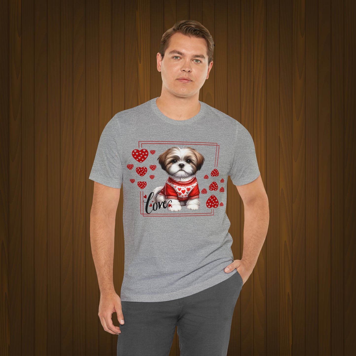 Happy valentines day Unisex Jersey Short Sleeve Tee