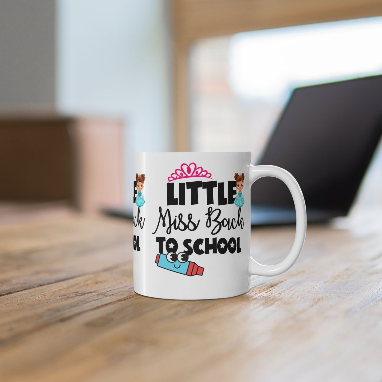 Little Miss Back To School Mug.11oz. Ready To Rule The School Mug.11oz. Ready for School Mug.