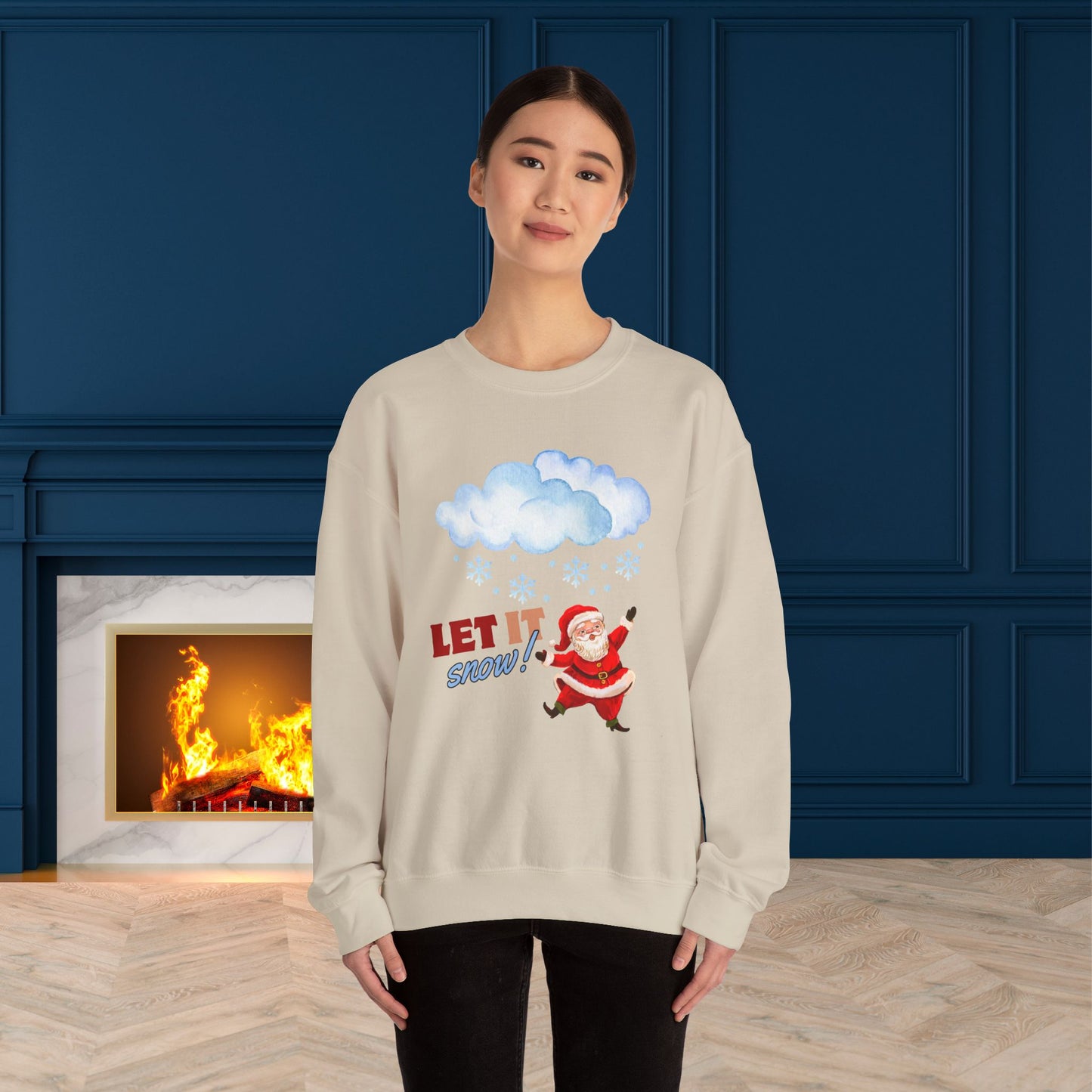 Let It Snow Christmas Sweatshirt - Unisex Heavy Blend, Merry Christmas, Festive, Christmas Gift, Crewneck, merry Christmas Sweatshirt, Christmas Sweatshirt Christmas Gift, Festive Sweatshirt.