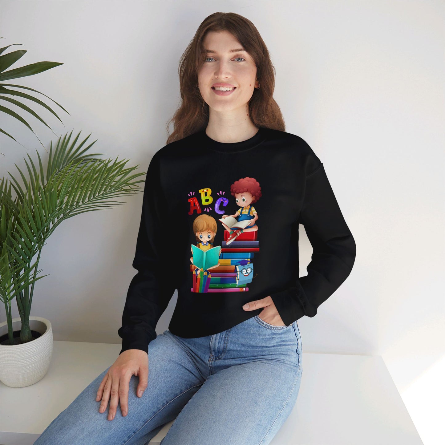 We Love Teachers Sweatshirt, Back To school unisex heavy blend crewneck sweatshirt, Teacher Back To school Sweatshirt. First Day Vibes Sweatshirt.