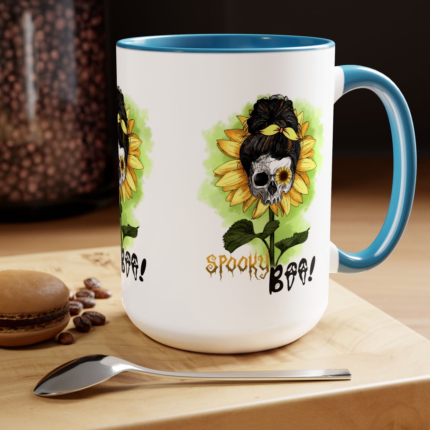 Spooky Boo Halloween Coffee Mug, Let's Go Halloween Coffee Mug, Trick or Treat Halloween Coffee Mug, Cute Ghost Coffee Mug, Spooky Season Halloween Coffee Mug.