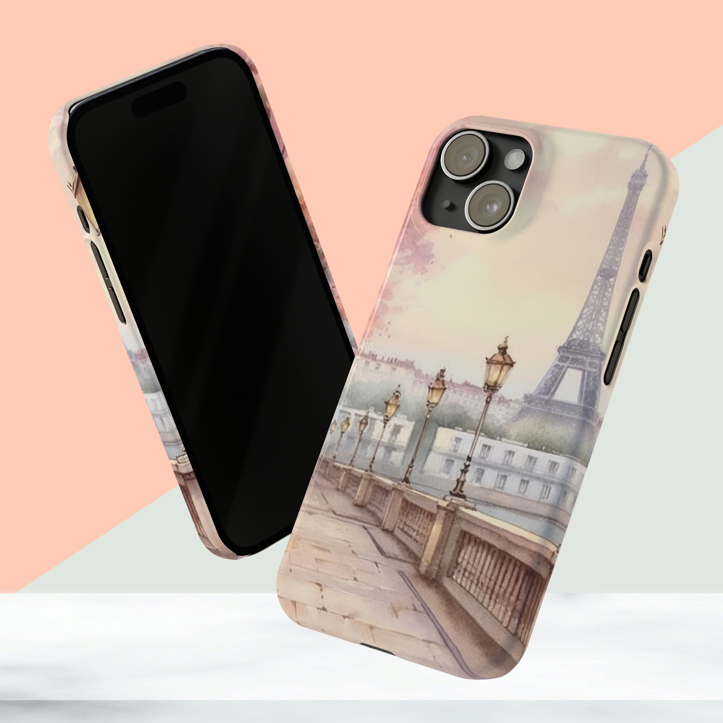 Paris Eiffel Tower IPhone 15 Phone Cases.