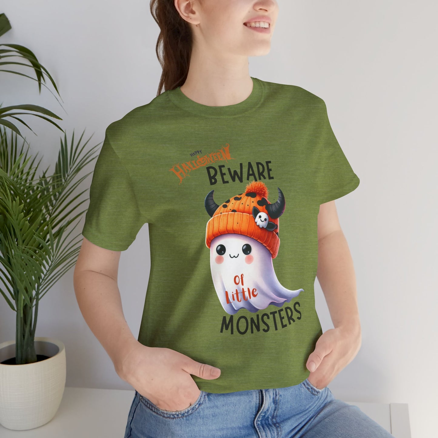 Beware Of Little Monsters T-shirt, Happy Halloween Skeleton T-shirt, Happy Halloween T-shirt, Trick Or Treat T-shirt, Halloween T-shirt, Cool Halloween T-shirt, Spooky T-shirt,