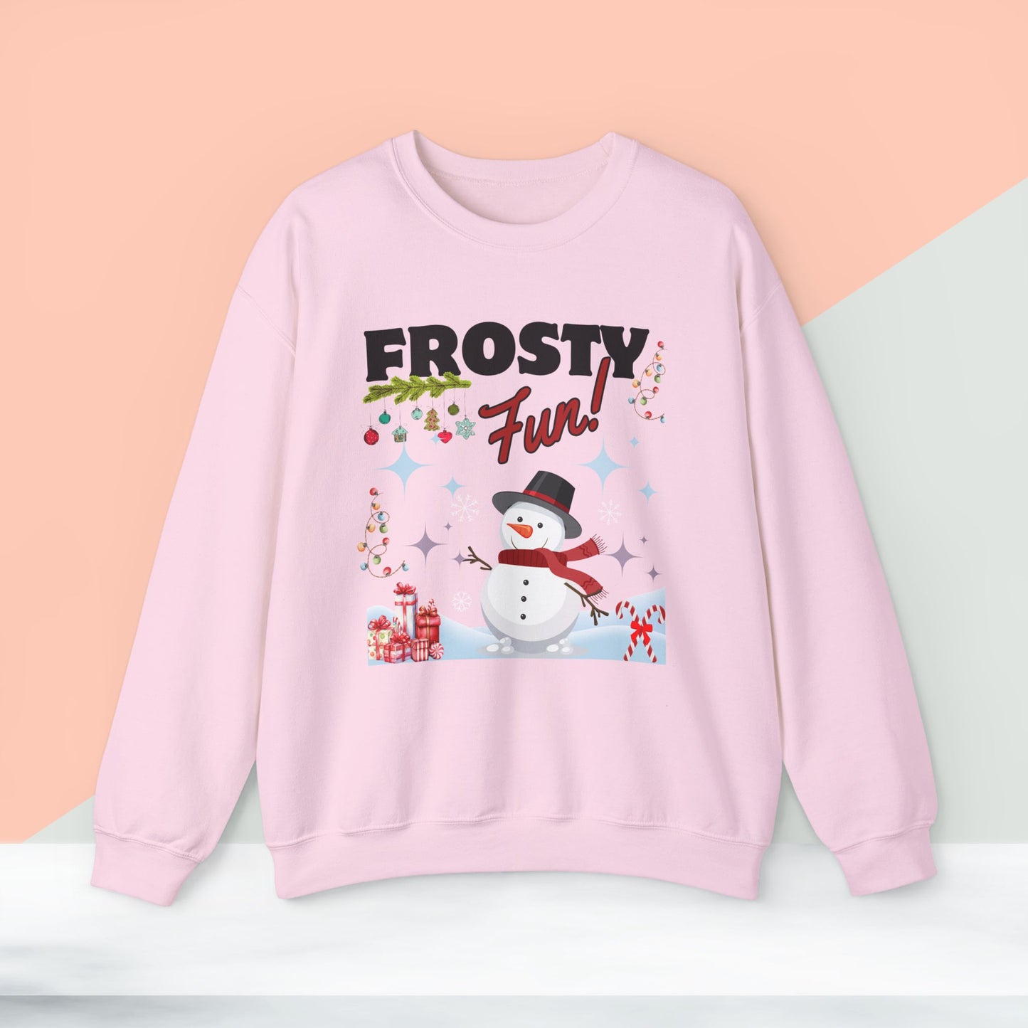 Frosty Fun Christmas Sweatshirt - Unisex Heavy Blend, Merry Christmas, Festive, Christmas Gift, Crewneck, merry Christmas Sweatshirt, Christmas Sweatshirt Christmas Gift, Festive Sweatshirt.