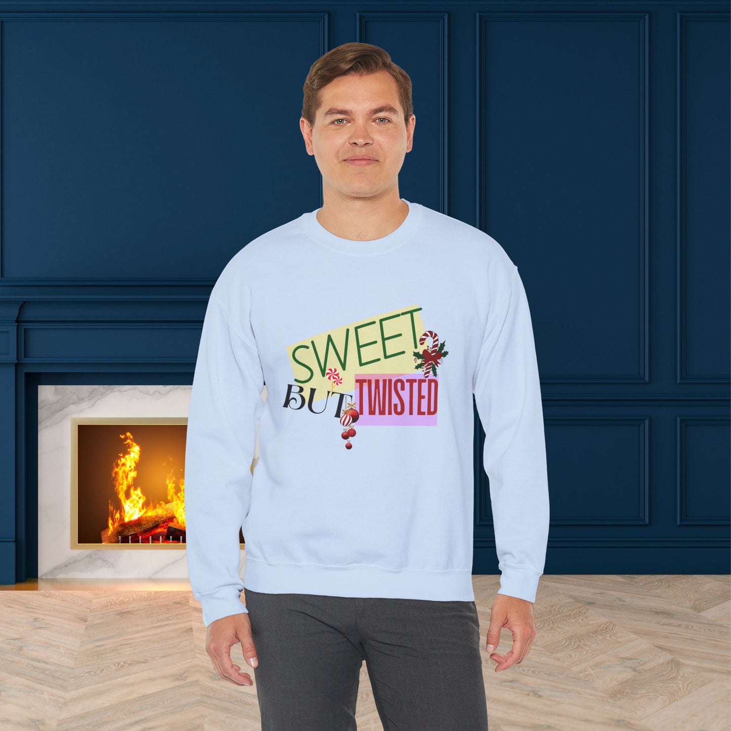 Sweet But Twisted Sweatshirt - Unisex Heavy Blend, Merry Christmas, Festive, Christmas Gift, Crewneck, merry Christmas Sweatshirt, Christmas Sweatshirt Christmas Gift, Festive Sweatshirt.