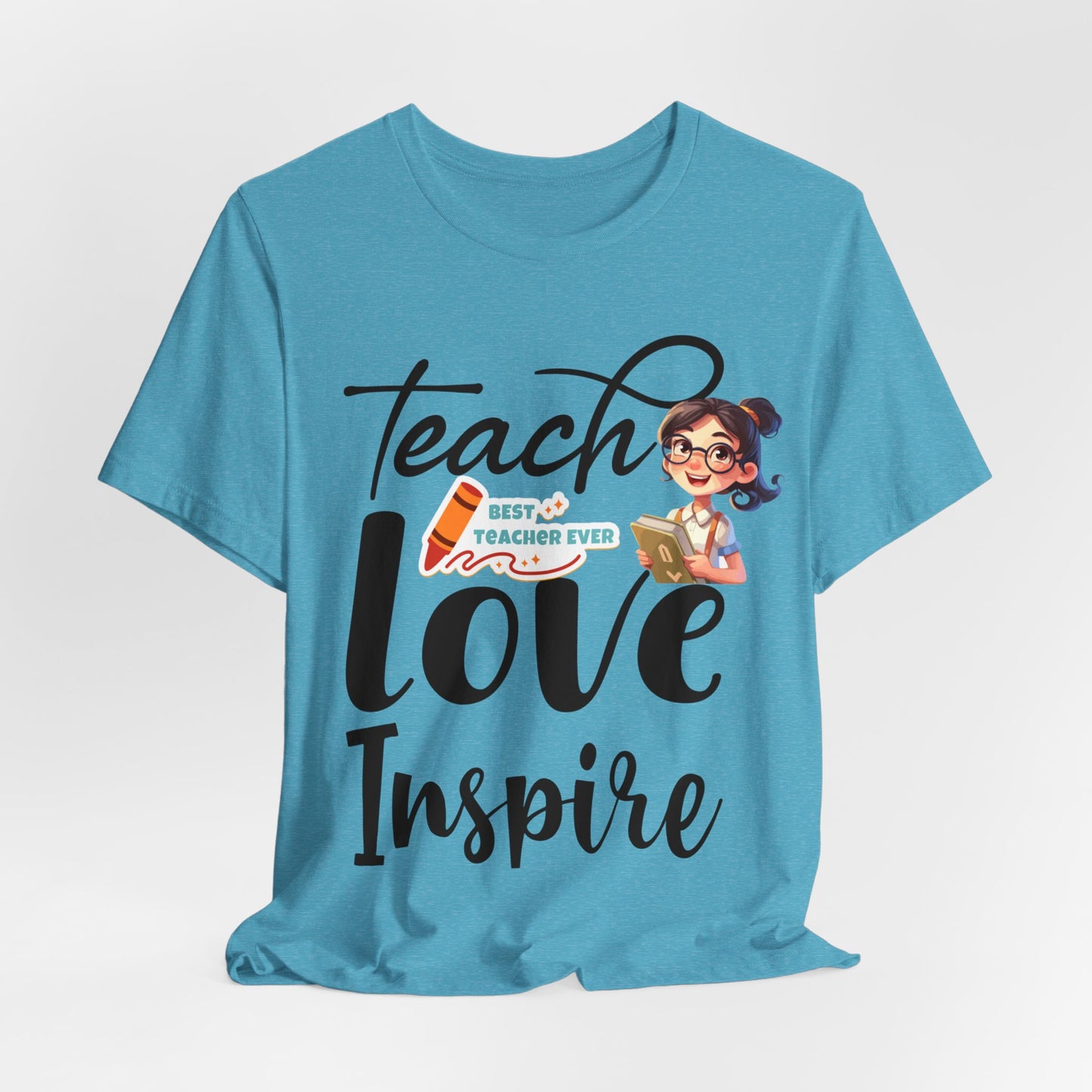 Teach Love Inspire T-shirt, Hello Teacher T-Shirt, Back To School T-Shirt, Teach Love Inspire Teacher Shirt, Teacher Back To school unisex jersey short sleeve.First Day Vibes T-Shirt.