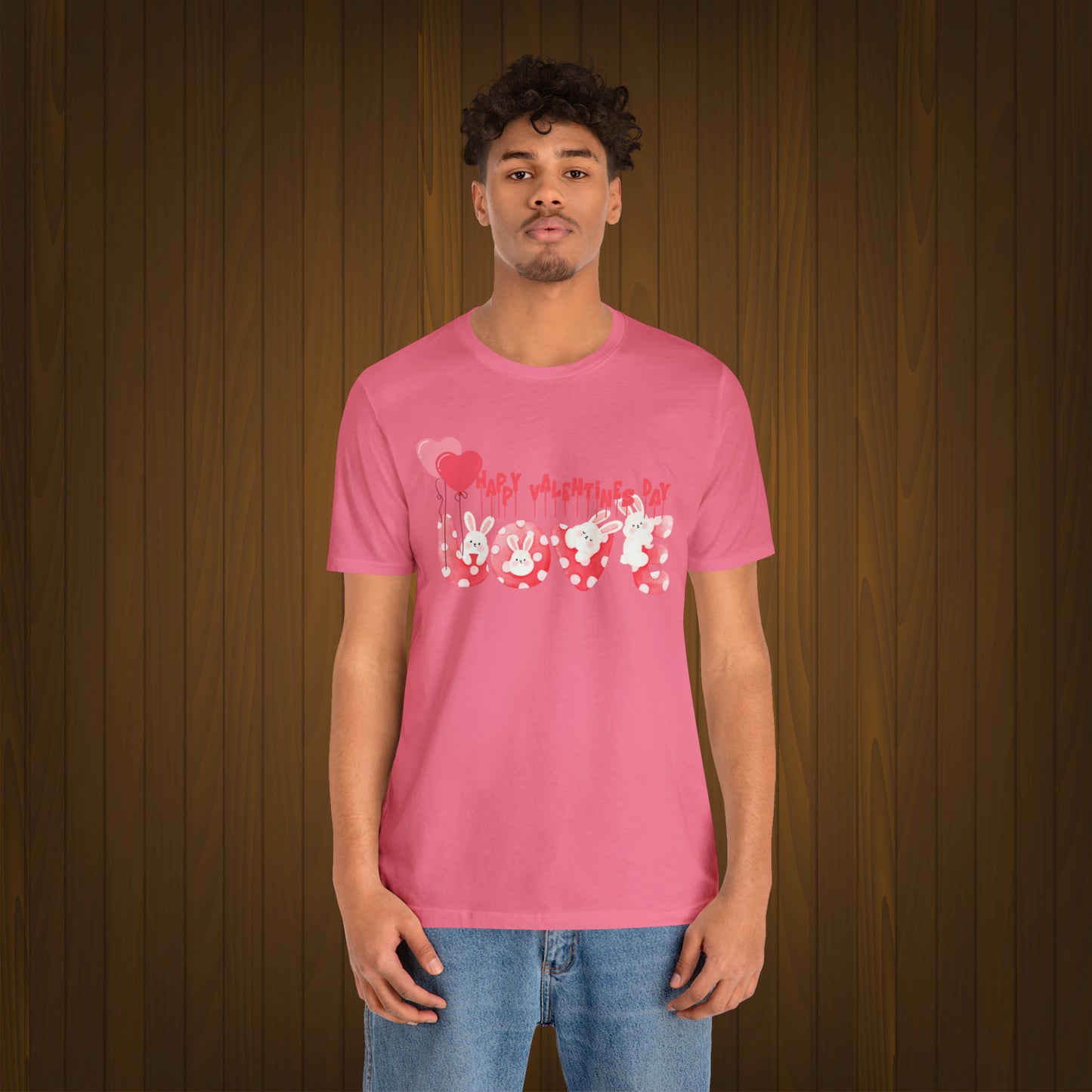 Happy valentines day Unisex Jersey Short Sleeve Tee