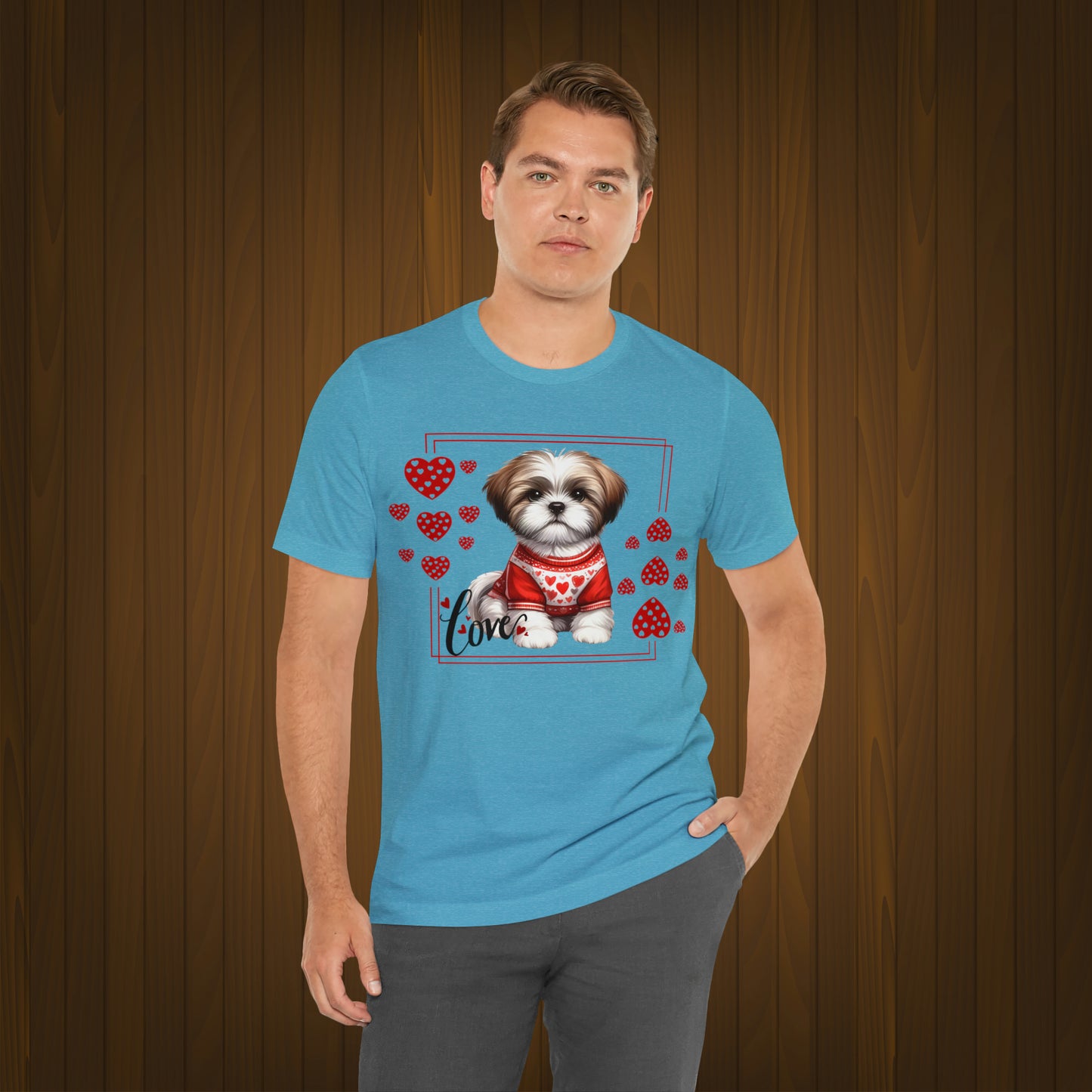Happy valentines day Unisex Jersey Short Sleeve Tee