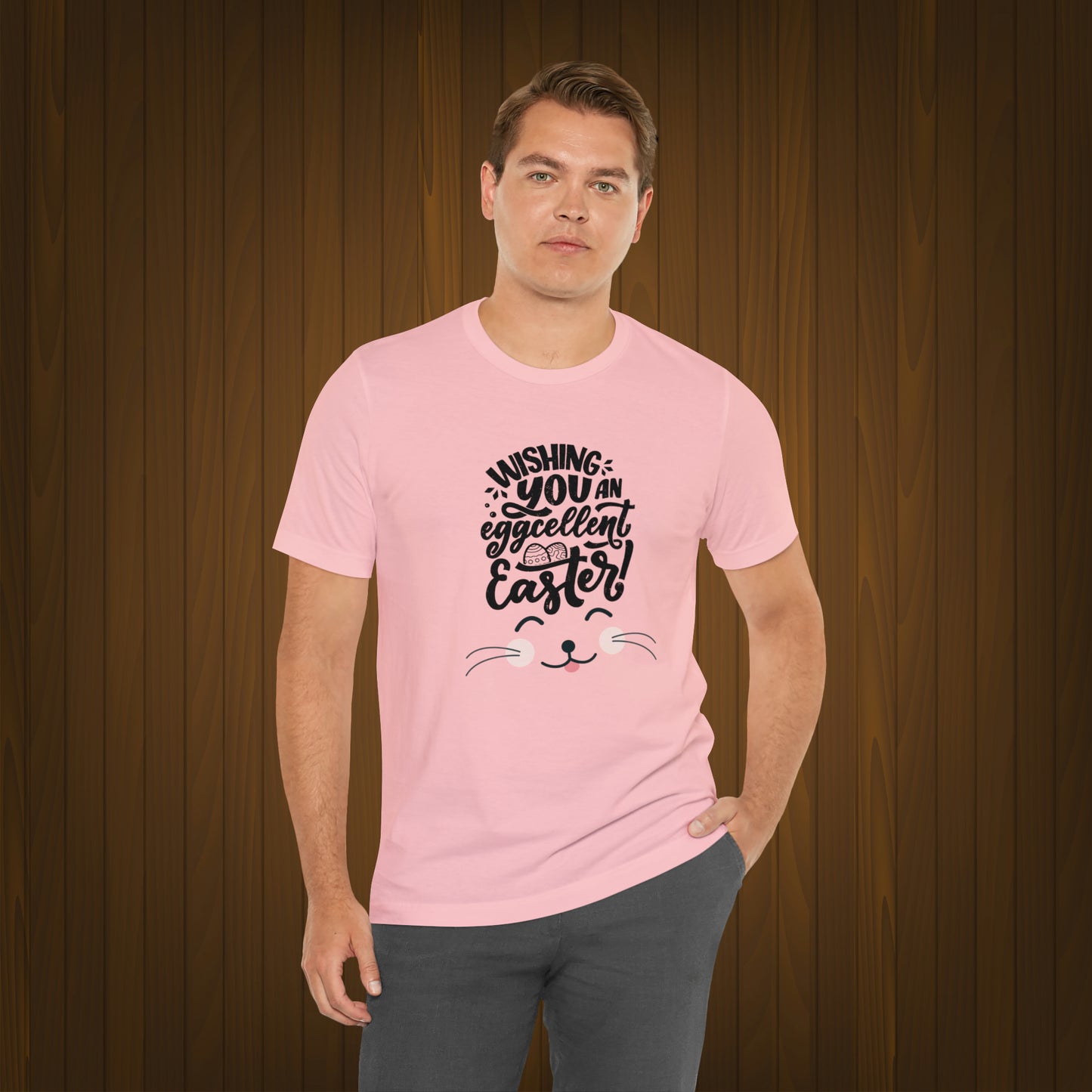 Happy Easter Unisex Jersey Short Sleeve Tee