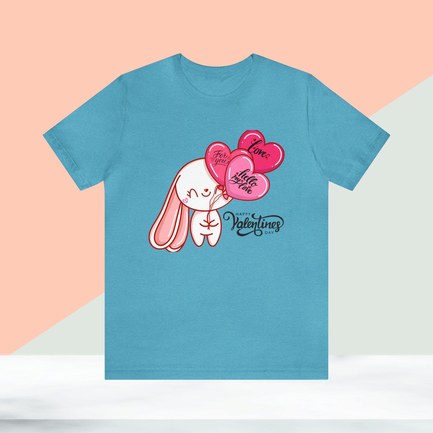 Happy valentines day Unisex Jersey Short Sleeve Tee