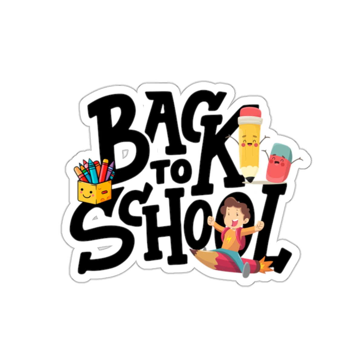 Back To School Kiss-Cut Stickers, First Grade Squad Kiss-Cut Stickers, Gift for First graders, Ready for School, Back to Learning.