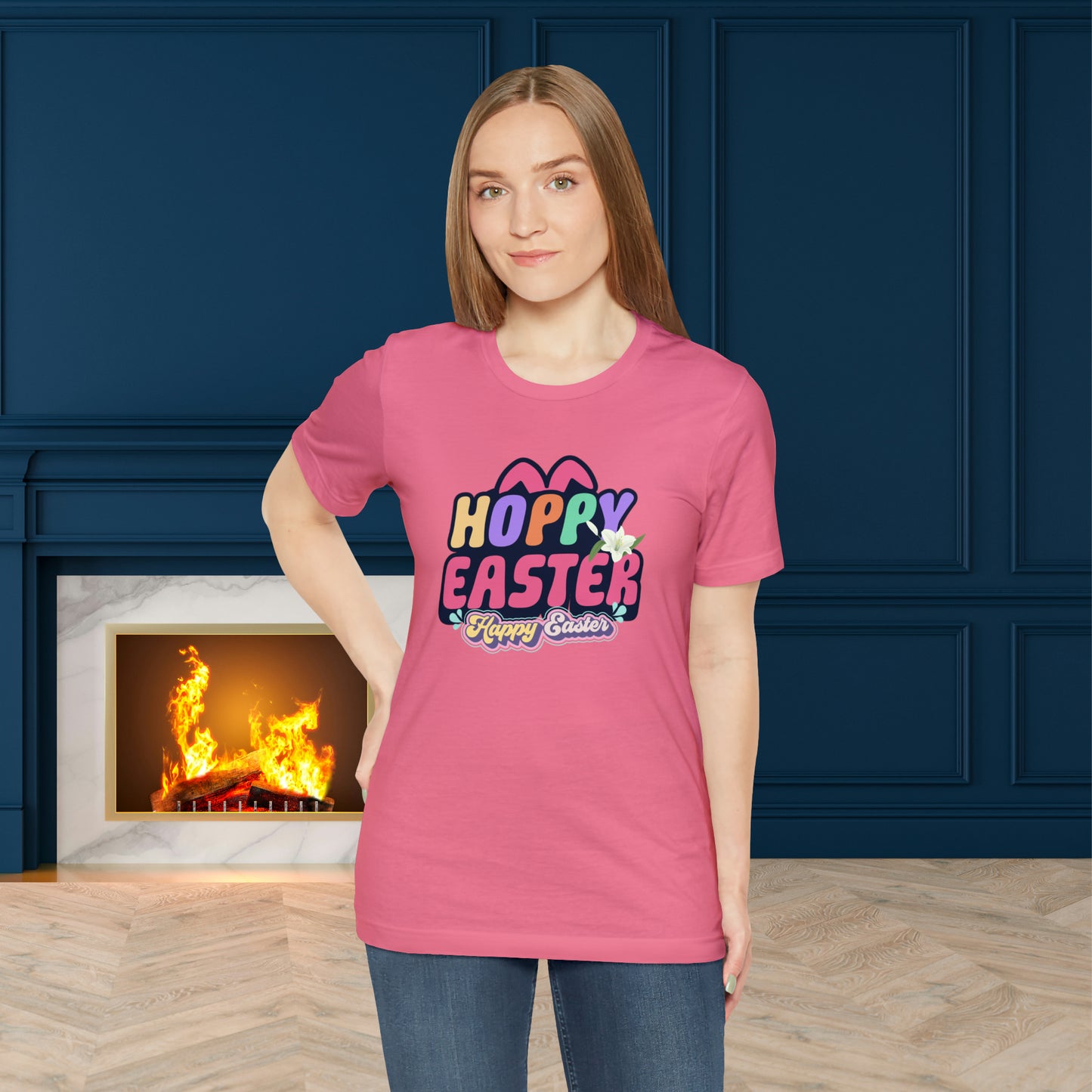Happy Easter Unisex Jersey Short Sleeve Tee