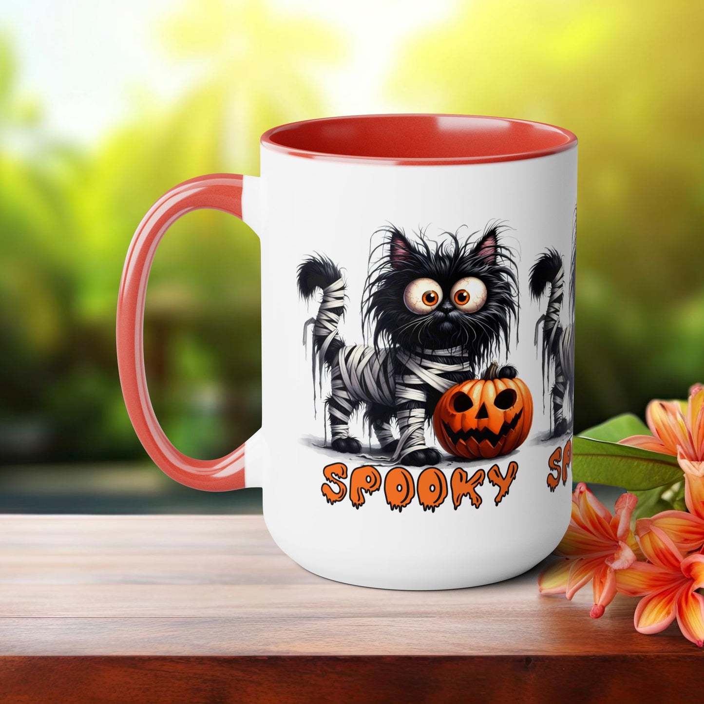 Spooky Happy Halloween Coffee Mug, Let's Go Halloween Coffee Mug, Trick or Treat Halloween Coffee Mug, Cute Ghost Coffee Mug, Spooky Season Halloween Coffee Mug.