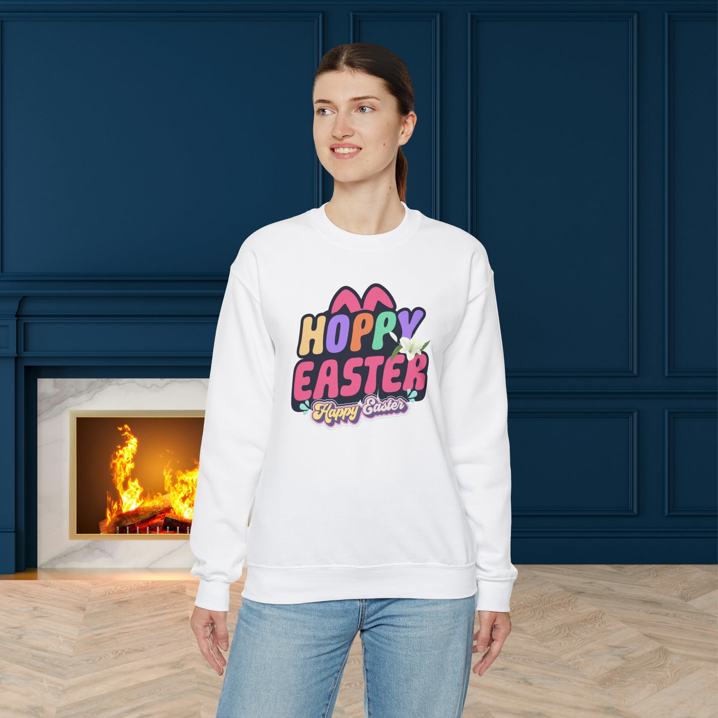 Happy easter Unisex Crewneck Sweatshirt