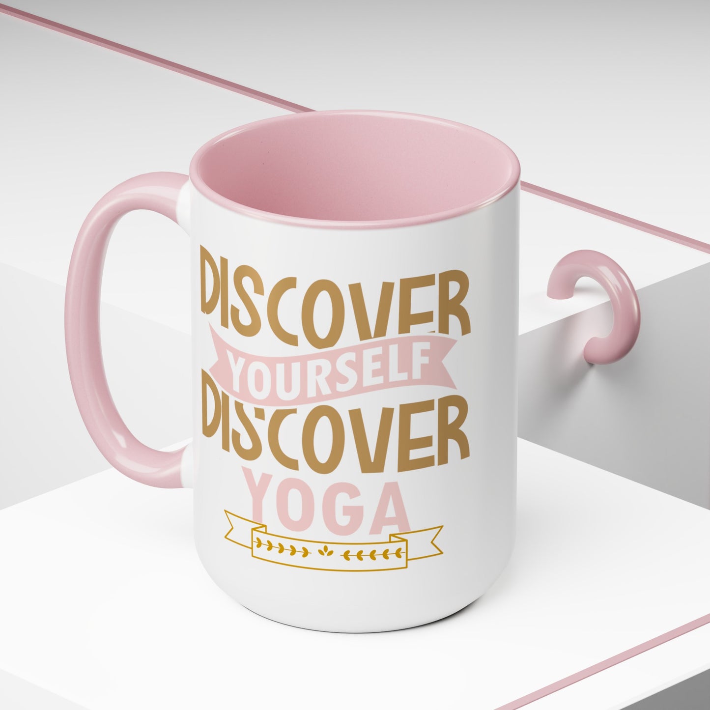 Discover Yourself Discover Yoga Coffee Mug, Cute Yoga Coffee Mug, Yoga lovers Coffee Mug, Yoga Instructor Gift, Gift For Yoga lover, Gift For Yogi.