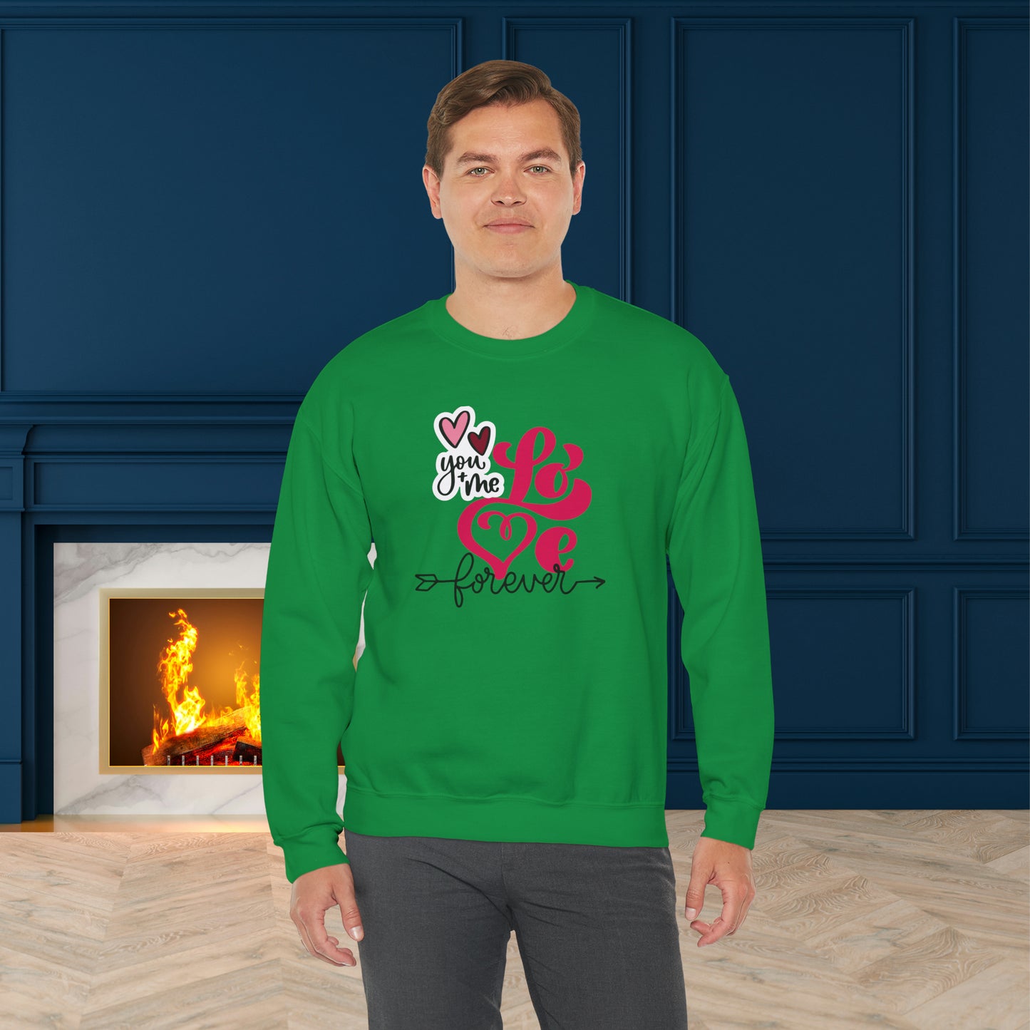 Happy valentines day Unisex Heavy Blend™ Crewneck Sweatshirt