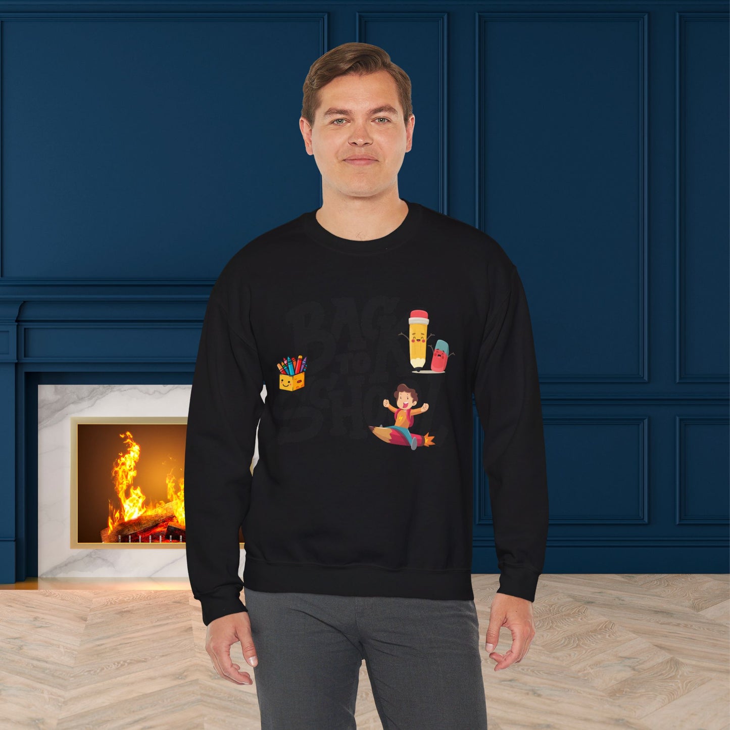Back To school unisex heavy blend crewneck sweatshirt, We Love Teachers Sweatshirt,Teacher Back To school Sweatshirt. First Day Vibes Sweatshirt.