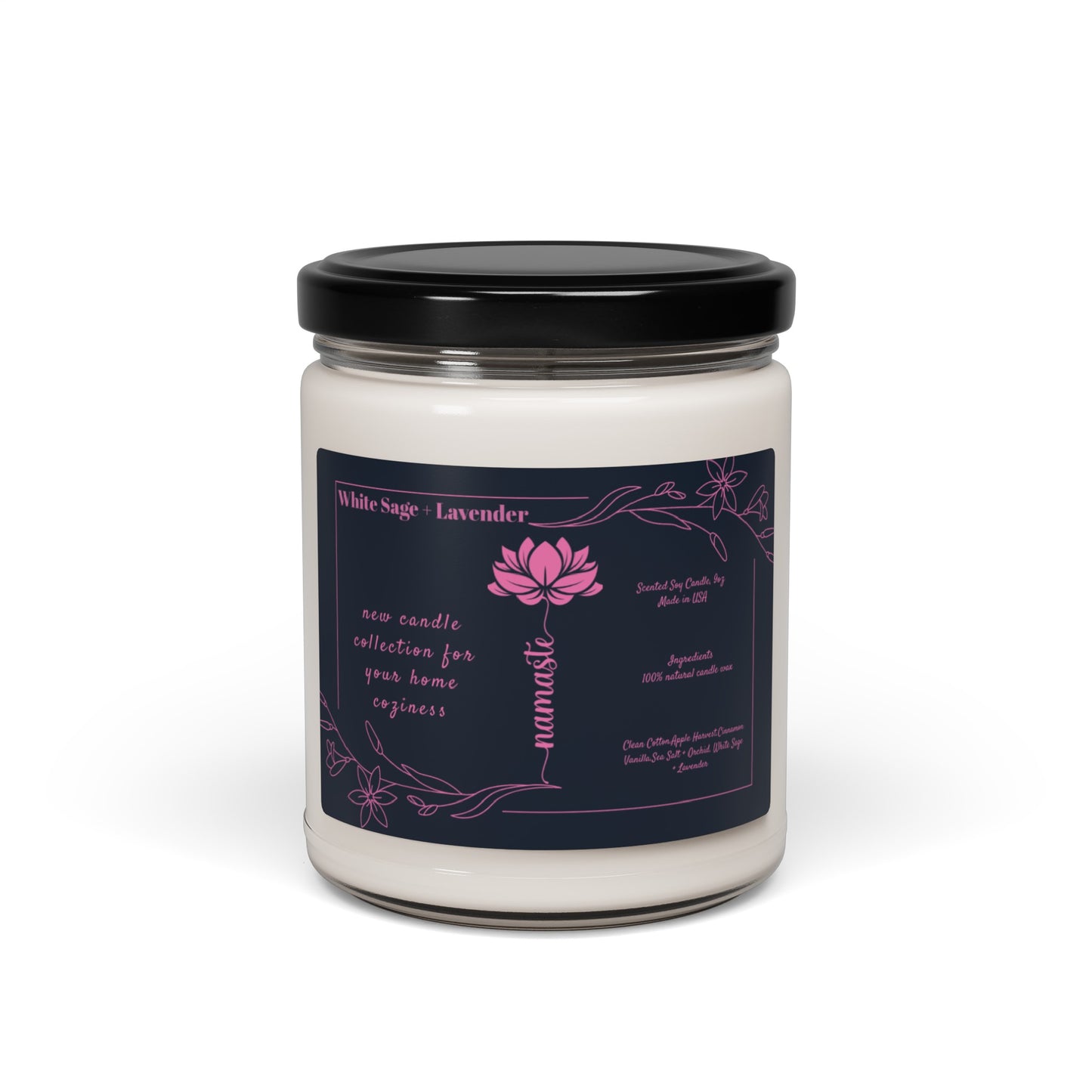 Yoga Scented Soy Candle, 9oz,Yoga , CuteCandle, Mindful Gift, Yoga lovers candle, Yoga Instructor Gift, Gift For Yoga lovers, Gift For Yogi.