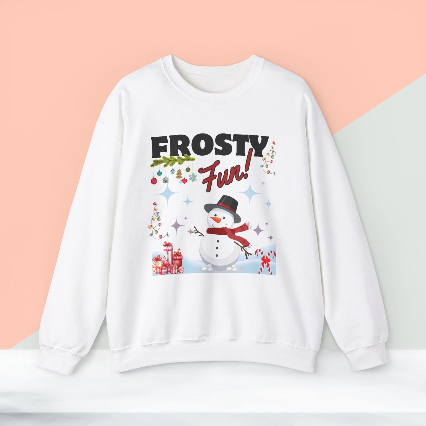 Frosty Fun Christmas Sweatshirt - Unisex Heavy Blend, Merry Christmas, Festive, Christmas Gift, Crewneck, merry Christmas Sweatshirt, Christmas Sweatshirt Christmas Gift, Festive Sweatshirt.