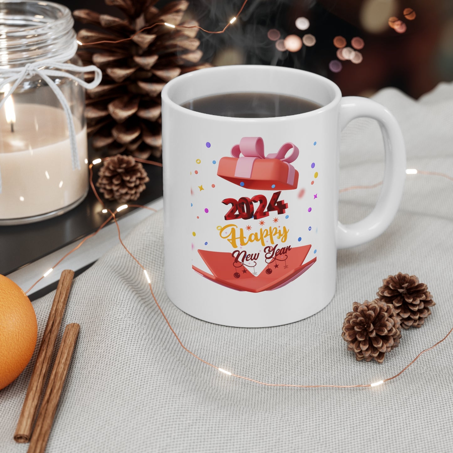 Happy New Year Ceramic Mug 11oz
