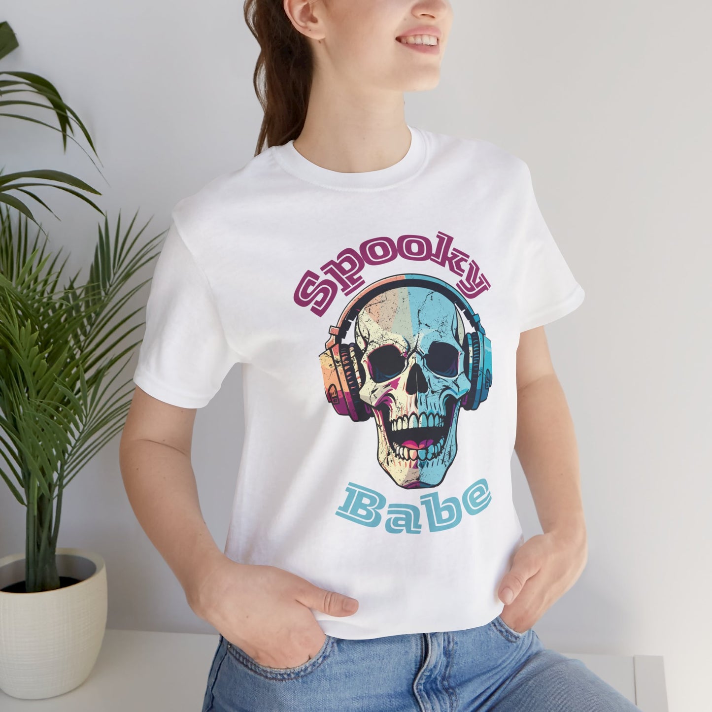 Spooky Babe Halloween T-shirt, Happy Halloween T-shirt, Trick Or Treat T-shirt, Halloween T-shirt, Cool Halloween T-shirt, Spooky T-shirt,