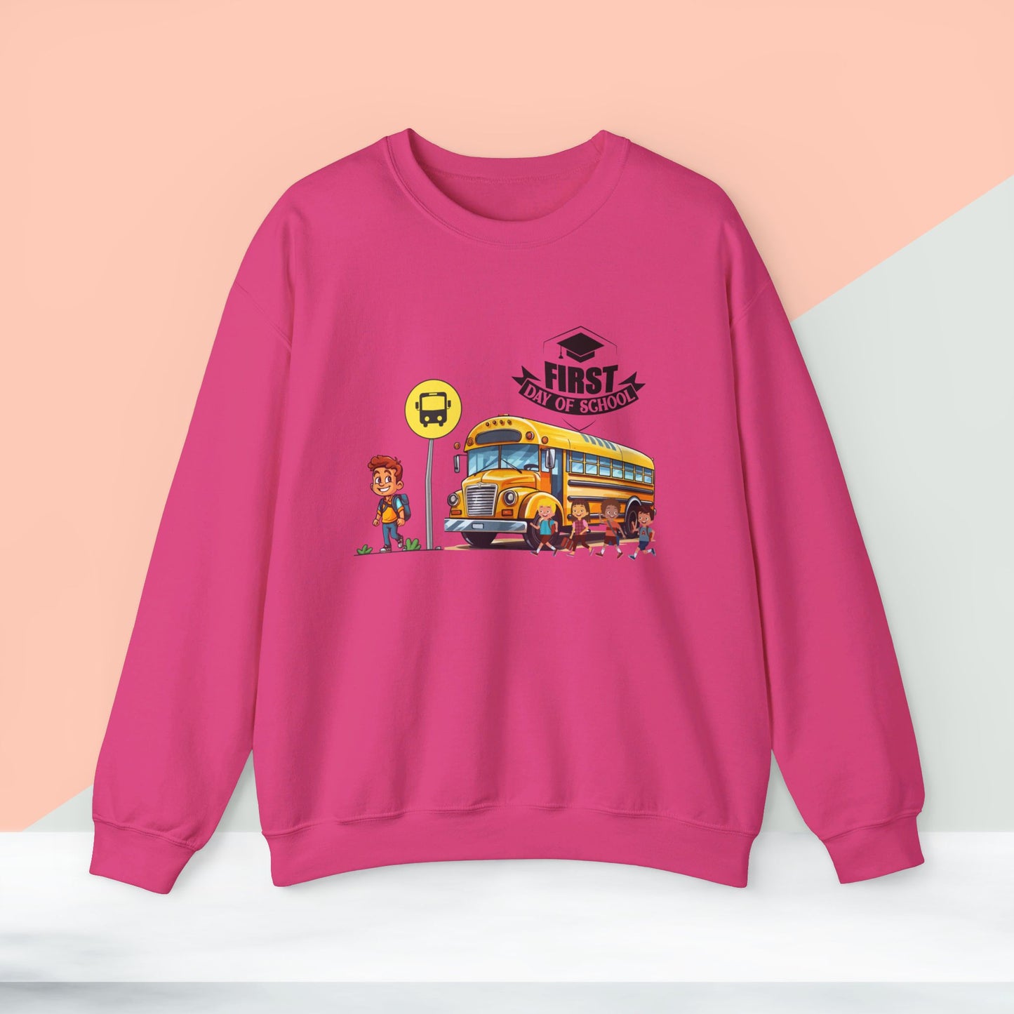 Back To school unisex heavy blend crewneck sweatshirt, We Love Teachers Sweatshirt,Teacher Back To school Sweatshirt. First Day Vibes Sweatshirt.