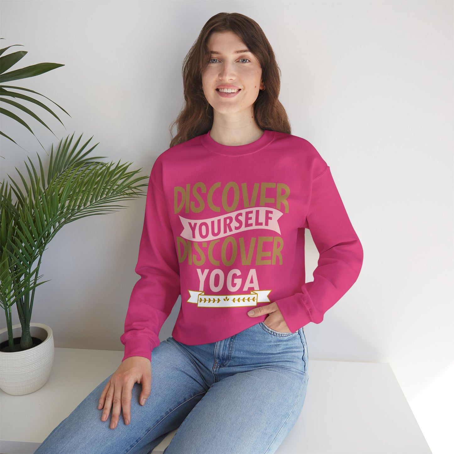 Yoga unisex heavy blend crewneck sweatshirt,Yoga workout Sweatshirt,Yoga lovers Sweatshirt, Yoga Instructor Gift, Gym Sweatshirt, Gift For Yoga lovers, Gift For Yogi.