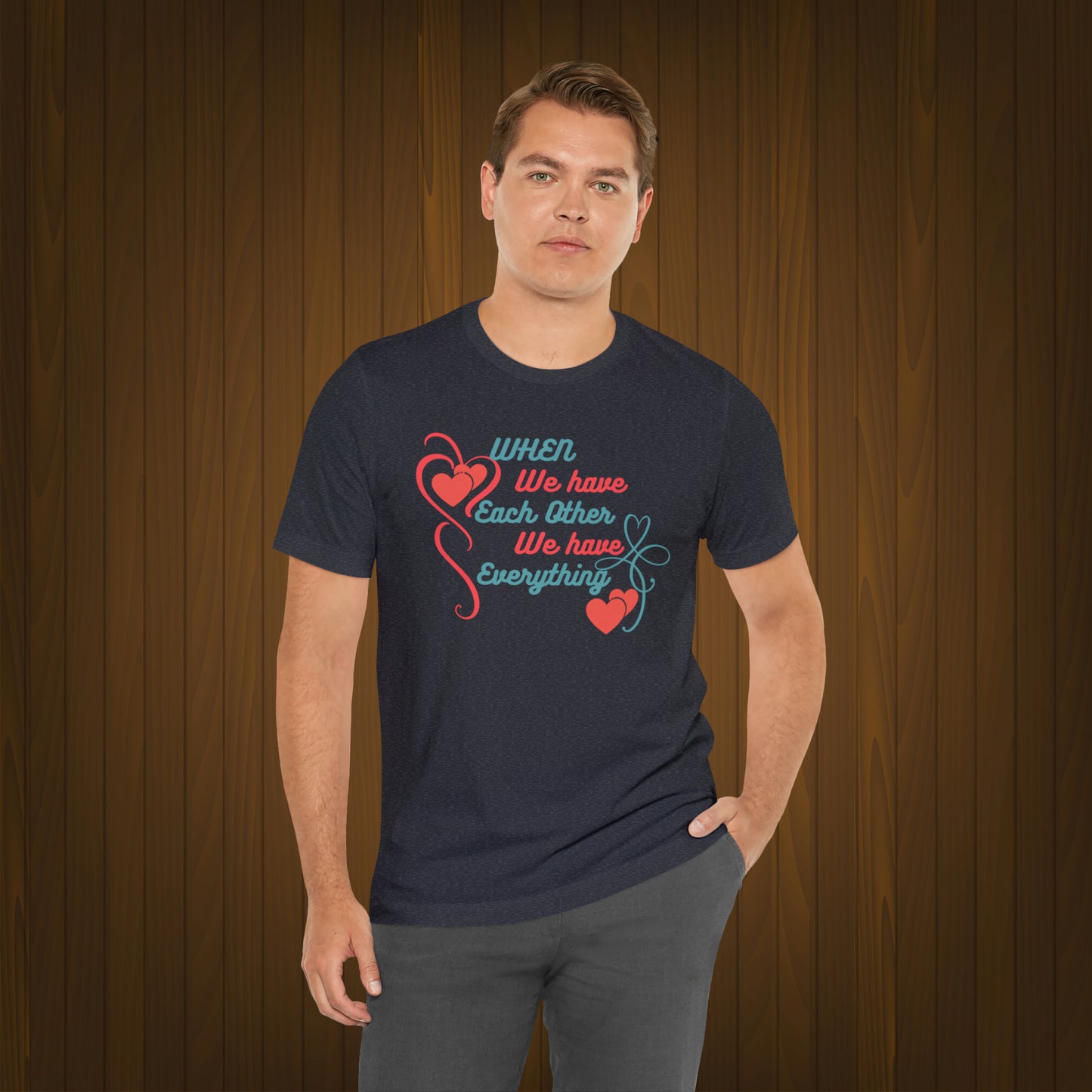 Happy valentines day Unisex Jersey Short Sleeve Tee