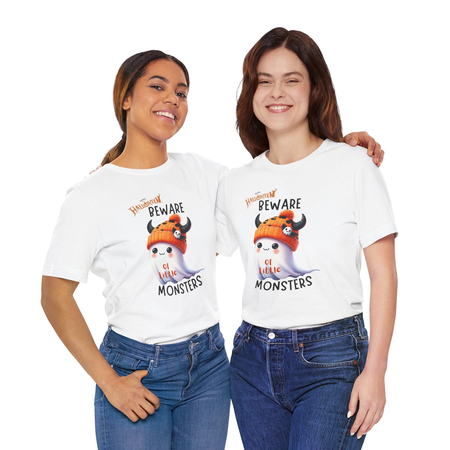 Beware Of Little Monsters T-shirt, Happy Halloween Skeleton T-shirt, Happy Halloween T-shirt, Trick Or Treat T-shirt, Halloween T-shirt, Cool Halloween T-shirt, Spooky T-shirt,