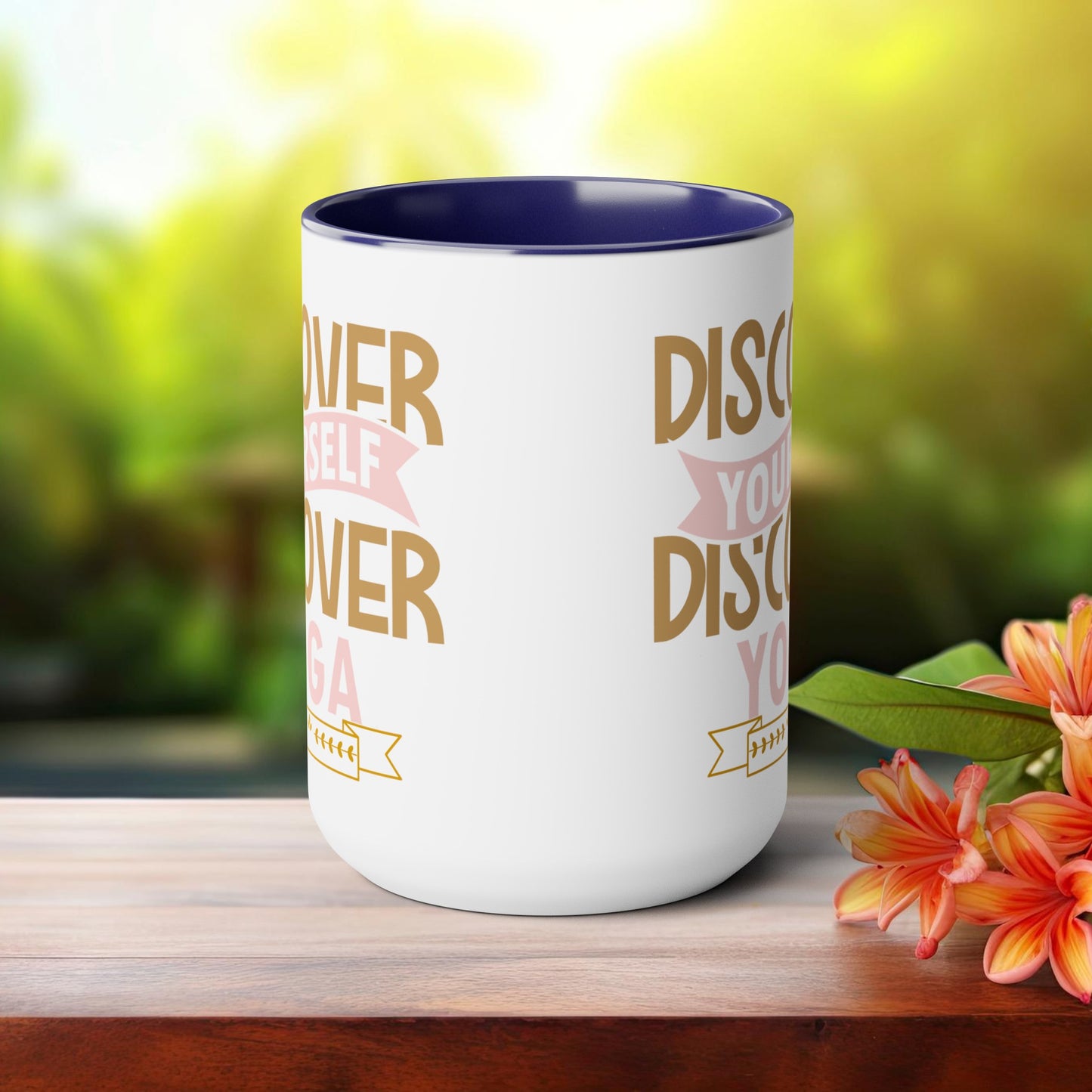 Discover Yourself Discover Yoga Coffee Mug, Cute Yoga Coffee Mug, Yoga lovers Coffee Mug, Yoga Instructor Gift, Gift For Yoga lover, Gift For Yogi.