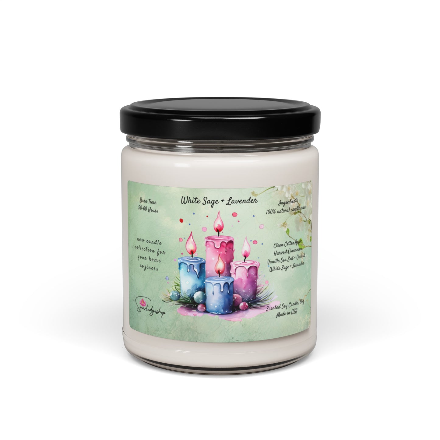 Yoga Scented Soy Candle, 9oz,Yoga , CuteCandle, Mindful Gift, Yoga lovers candle, Yoga Instructor Gift, Gift For Yoga lovers, Gift For Yogi.
