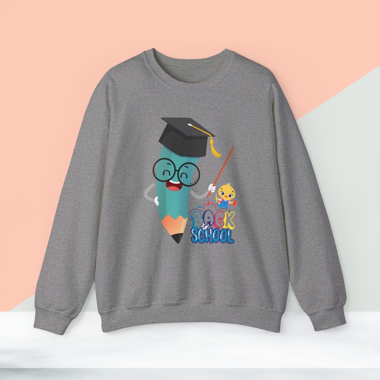 Back To school unisex heavy blend crewneck sweatshirt, We Love Teachers Sweatshirt,Teacher Back To school Sweatshirt. First Day Vibes Sweatshirt.