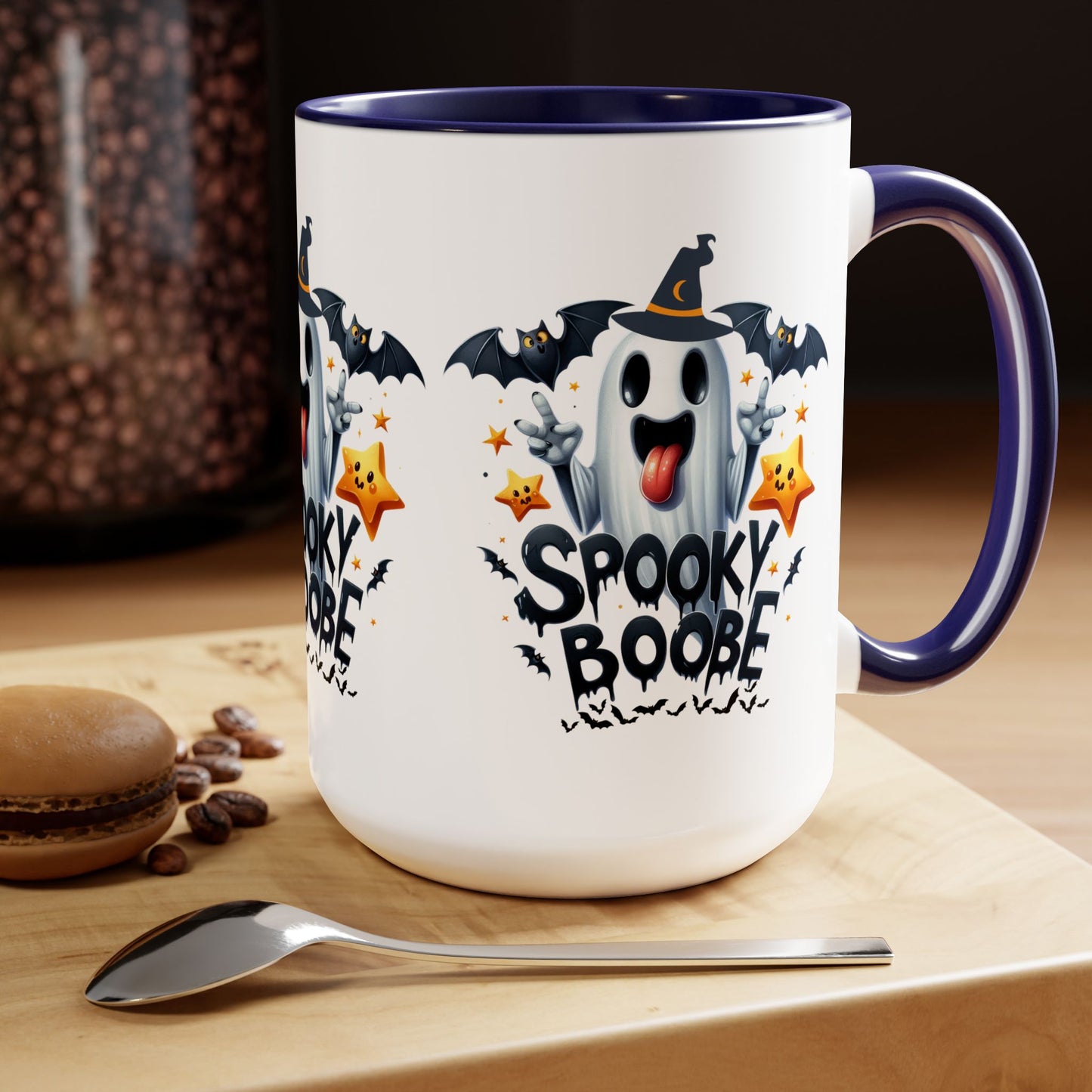 Spooky Boo Happy Halloween Coffee Mug, Let's Go Halloween Coffee Mug, Trick or Treat Halloween Coffee Mug, Cute Ghost Coffee Mug, Spooky Season Halloween Coffee Mug.