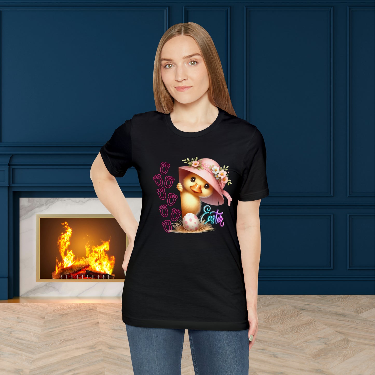 Happy Easter Unisex Jersey Short Sleeve Tee