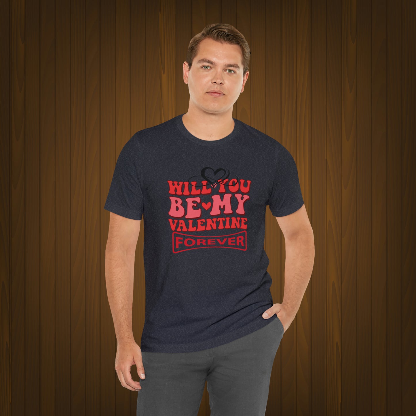 Happy valentines day Unisex Jersey Short Sleeve Tee