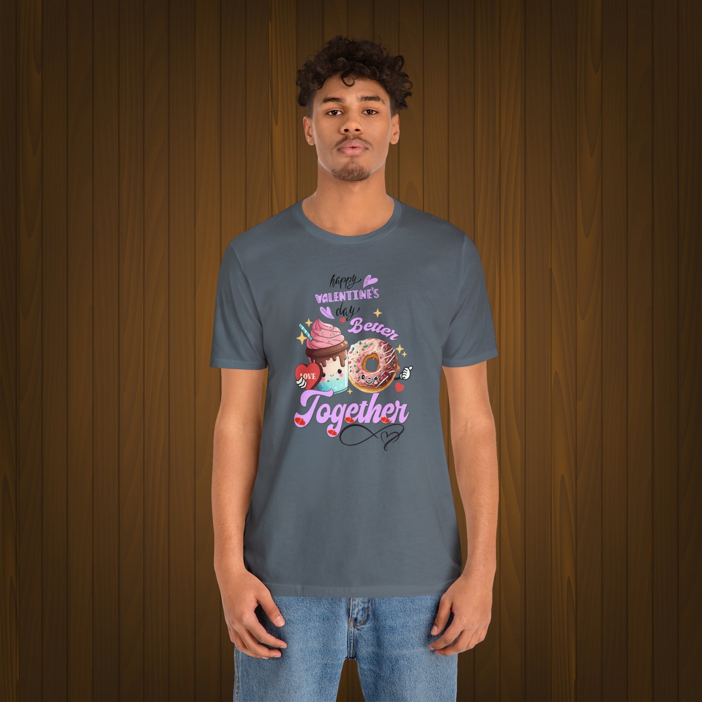 Happy valentines day Unisex Jersey Short Sleeve Tee