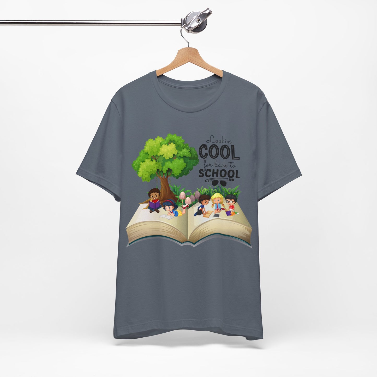 Looking Cool For BackTo School T-Shirt, Hello Teacher T-Shirt, Back To School T-Shirt, Teach Love Inspire Teacher Shirt, Teacher Back To school unisex jersey short sleeve.First Day Vibes T-Shirt.