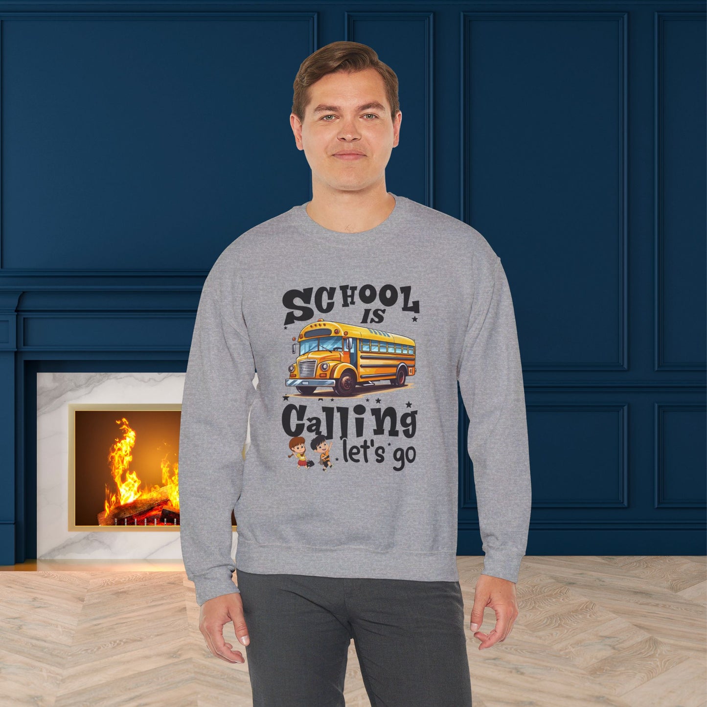 Back To school unisex heavy blend crewneck sweatshirt, We Love Teachers Sweatshirt,Teacher Back To school Sweatshirt. First Day Vibes Sweatshirt.