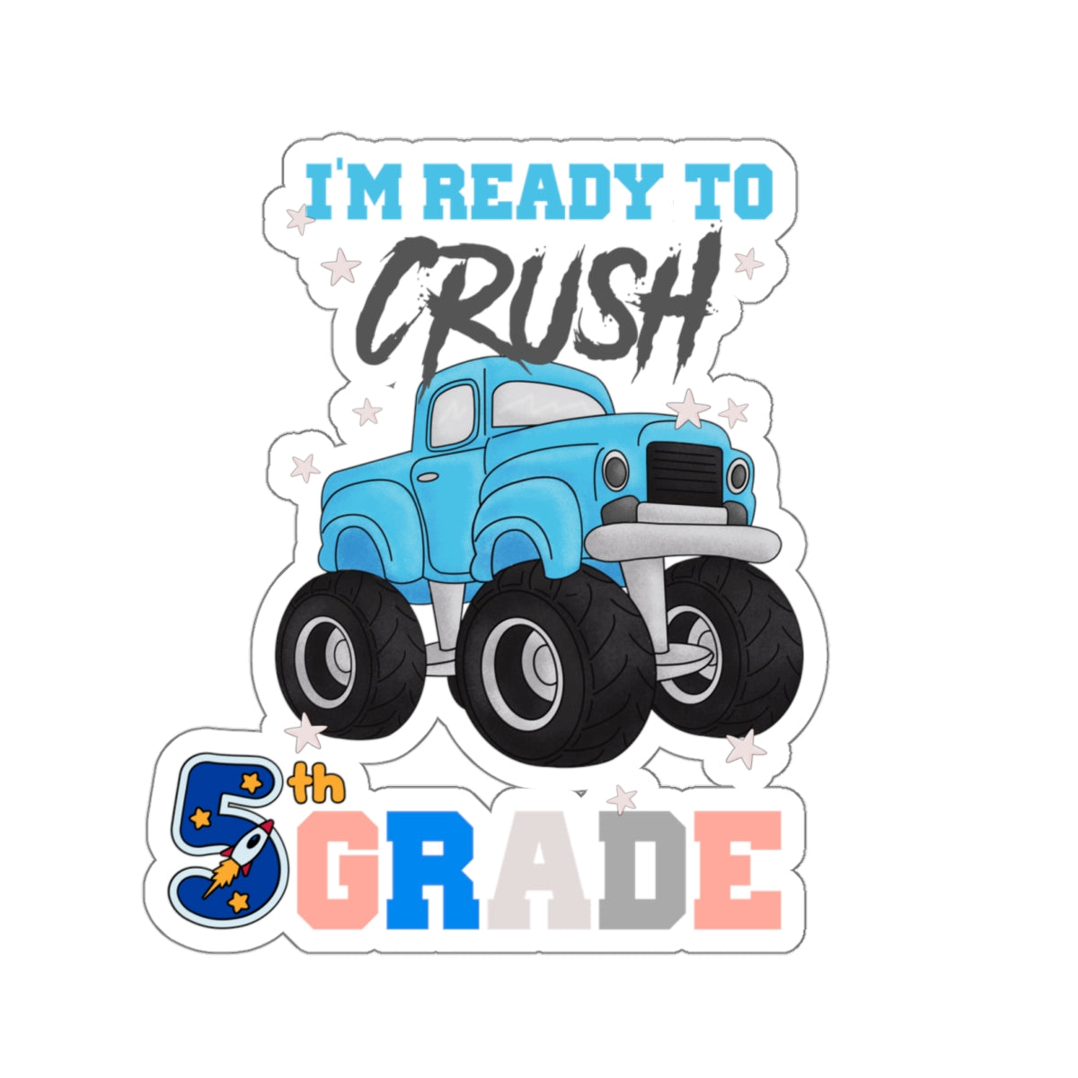 Back To School Kiss-Cut Stickers, First Grade Squad Kiss-Cut Stickers, Gift for First graders, Ready for School, Back to Learning.