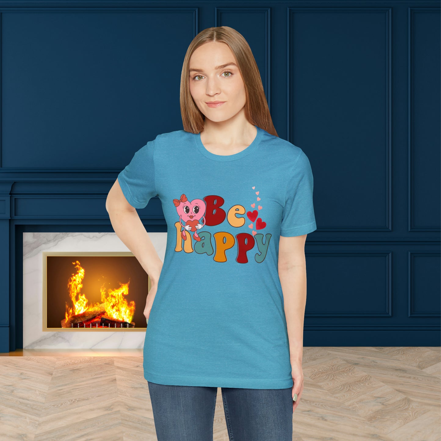 Happy valentines day Unisex Jersey Short Sleeve Tee