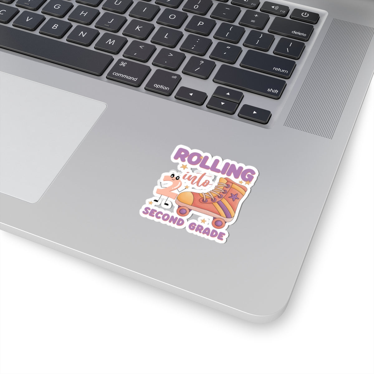 Rolling Into 2nd Grade Back To School Kiss-Cut Stickers, First Grade Squad Kiss-Cut Stickers, Gift for First graders, Ready for School, Back to Learning.
