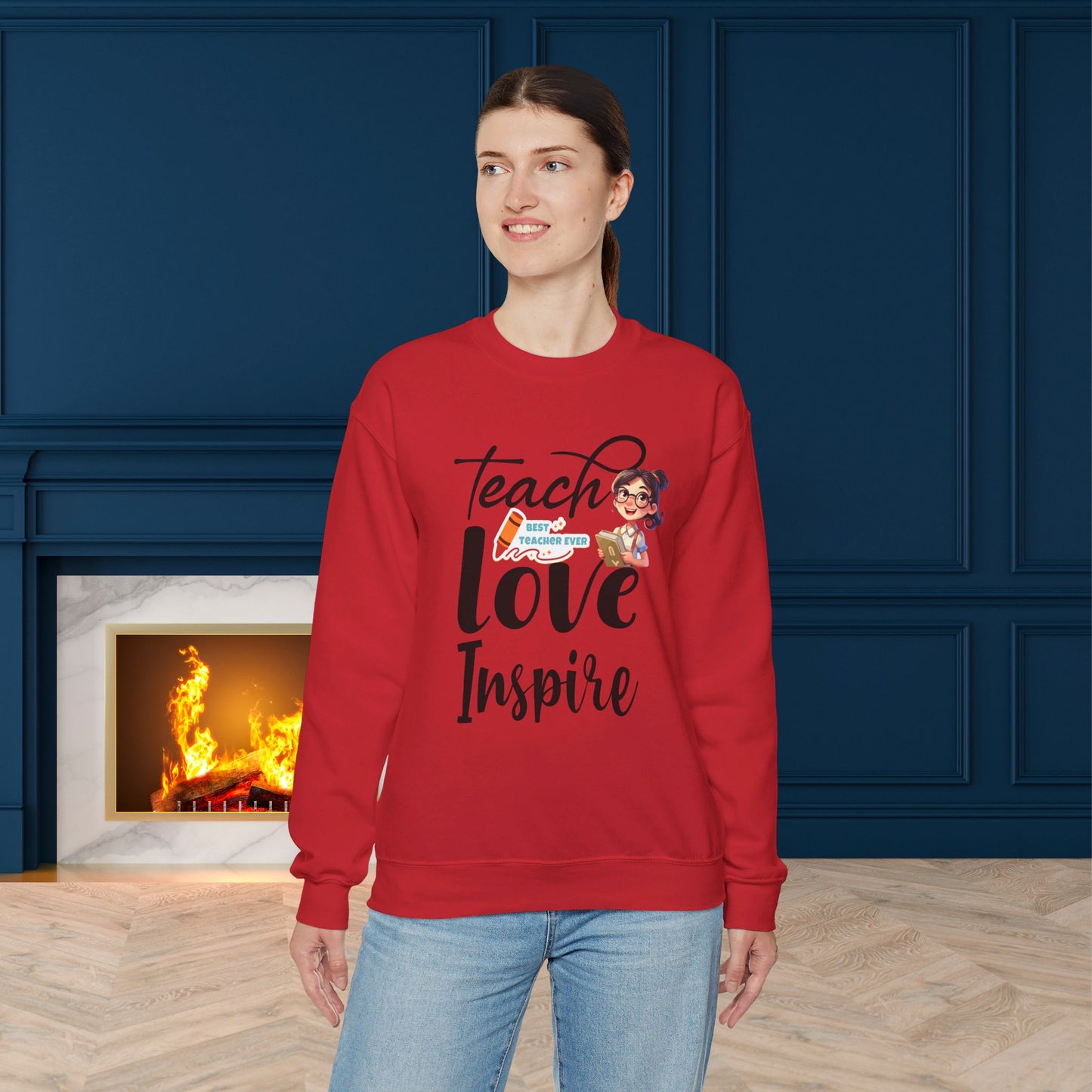 We Love Teachers Sweatshirt, Back To school unisex heavy blend crewneck sweatshirt, Teacher Back To school Sweatshirt. First Day Vibes Sweatshirt.